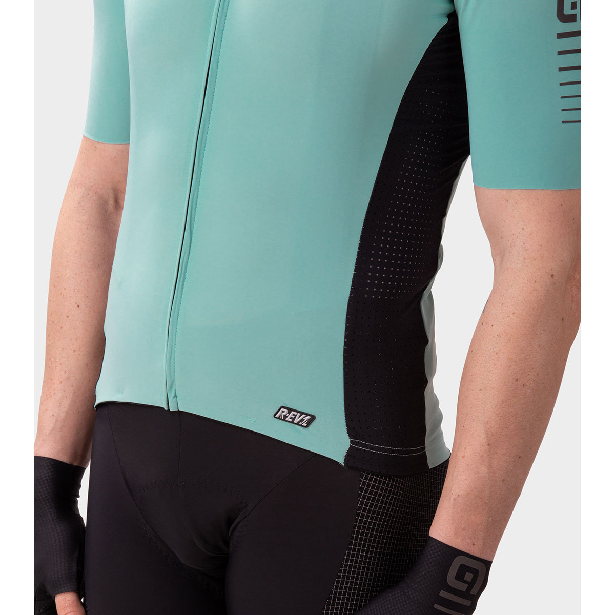 Ale R-EV1 Race 2.0 Fietsshirt Korte Mouwen Blauw Heren