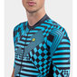 Ale PR-S Checker Fietsshirt Korte Mouwen Lichtblauw Heren