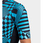 Ale PR-S Checker Fietsshirt Korte Mouwen Lichtblauw Heren
