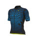 Ale PR-S Checker Fietsshirt Korte Mouwen Blauw Heren