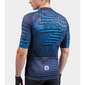 Ale PR-S Checker Fietsshirt Korte Mouwen Blauw Heren