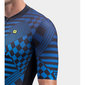 Ale PR-S Checker Fietsshirt Korte Mouwen Blauw Heren