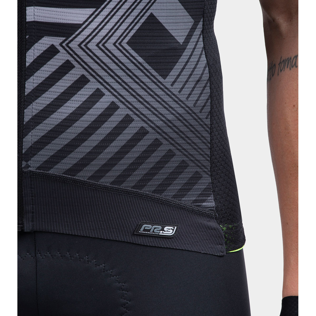 Ale PR-S Checker Fietsshirt Korte Mouwen Grijs Heren
