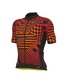 Ale PR-S Checker Fietsshirt Korte Mouwen Rood Heren