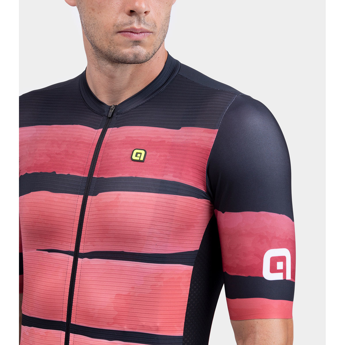 Ale PR-S Track Fietsshirt Korte Mouwen Bordeauxrood Heren