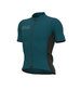 Ale Solid Color Block Fietsshirt Korte Mouwen Donkergroen Heren