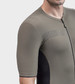 Ale Solid Color Block Fietsshirt Korte Mouwen Olijfgroen Heren
