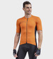 Ale Solid Color Block Fietsshirt Korte Mouwen Oranje Heren
