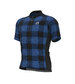 Ale Off-Road Gravel Fietsshirt Scottish Korte Mouwen Blauw Heren