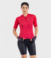 Ale R-EV1 Silver Cooling Fietsshirt Korte Mouwen Rood Dames