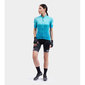 Ale Solid Level Fietsshirt Korte Mouwen Turquoise Dames

