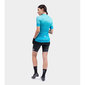 Ale Solid Level Fietsshirt Korte Mouwen Turquoise Dames
