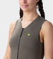 Ale Solid Color Block Fietsshirt Zonder Mouwen Olijfgroen Dames