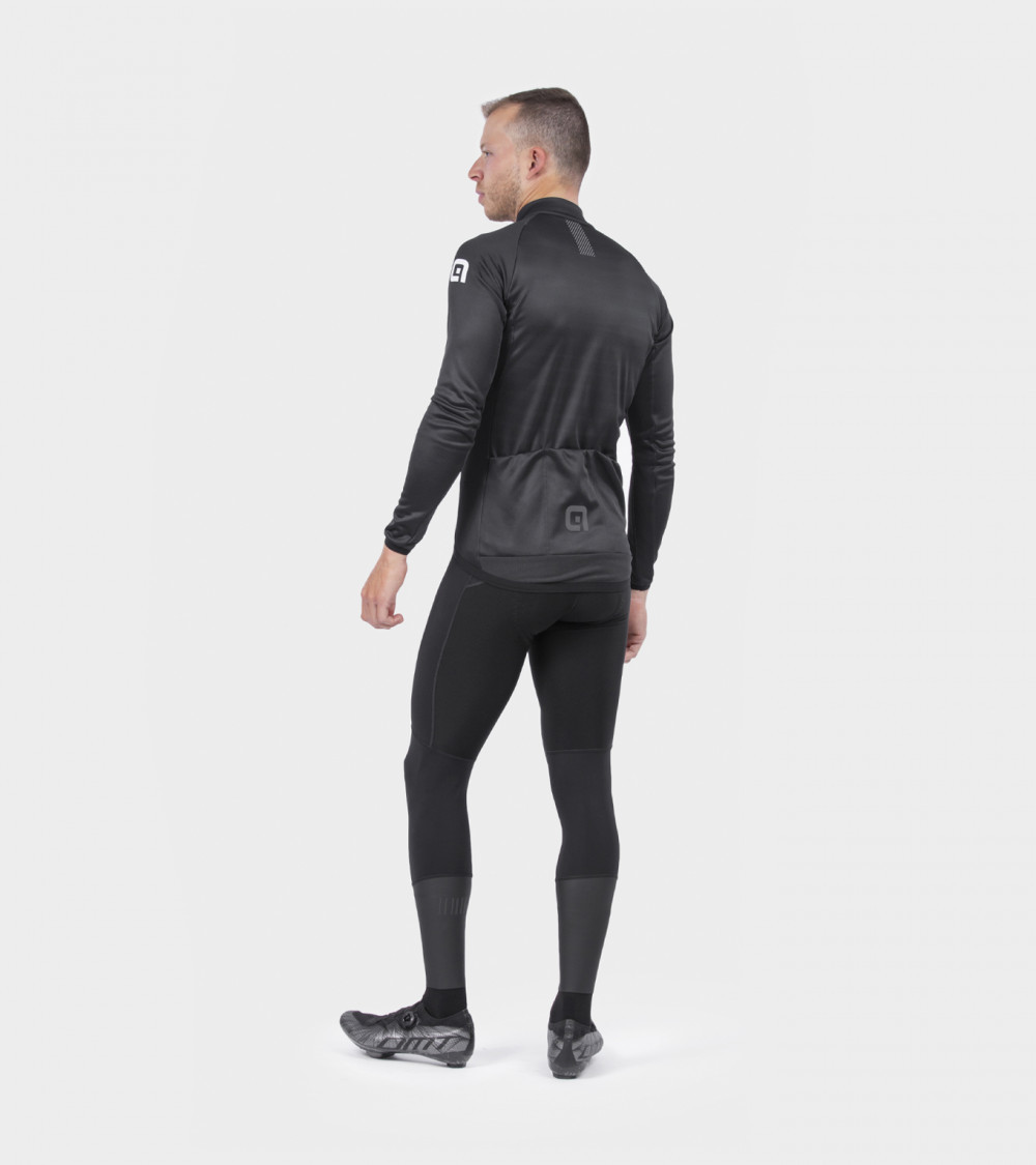 Ale R-EV1 Thermal Fietsshirt Lange Mouwen Zwart Heren