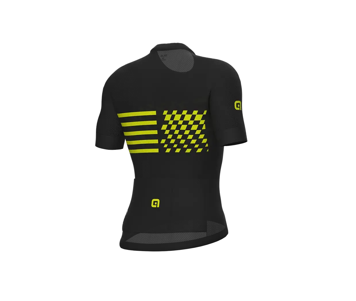 Ale PR-E Play Fietsshirt Korte Mouwen Zwart/Geel Heren