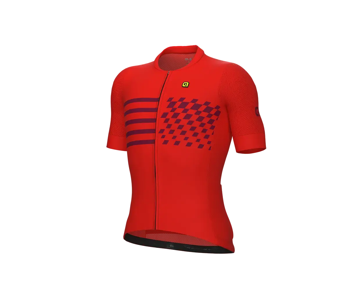 Ale PR-E Play Fietsshirt Korte Mouwen Rood/Zwart Heren