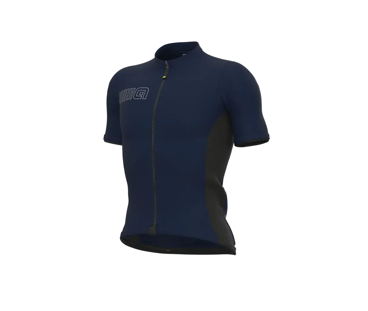 Ale Pragma Color Block Fietsshirt Korte Mouwen Donkerblauw/Zilver Heren
