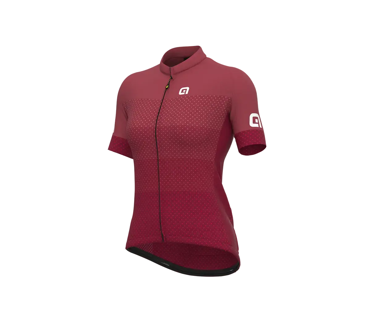 Ale Pragma Level Fietsshirt Korte Mouwen Donkerrood Dames