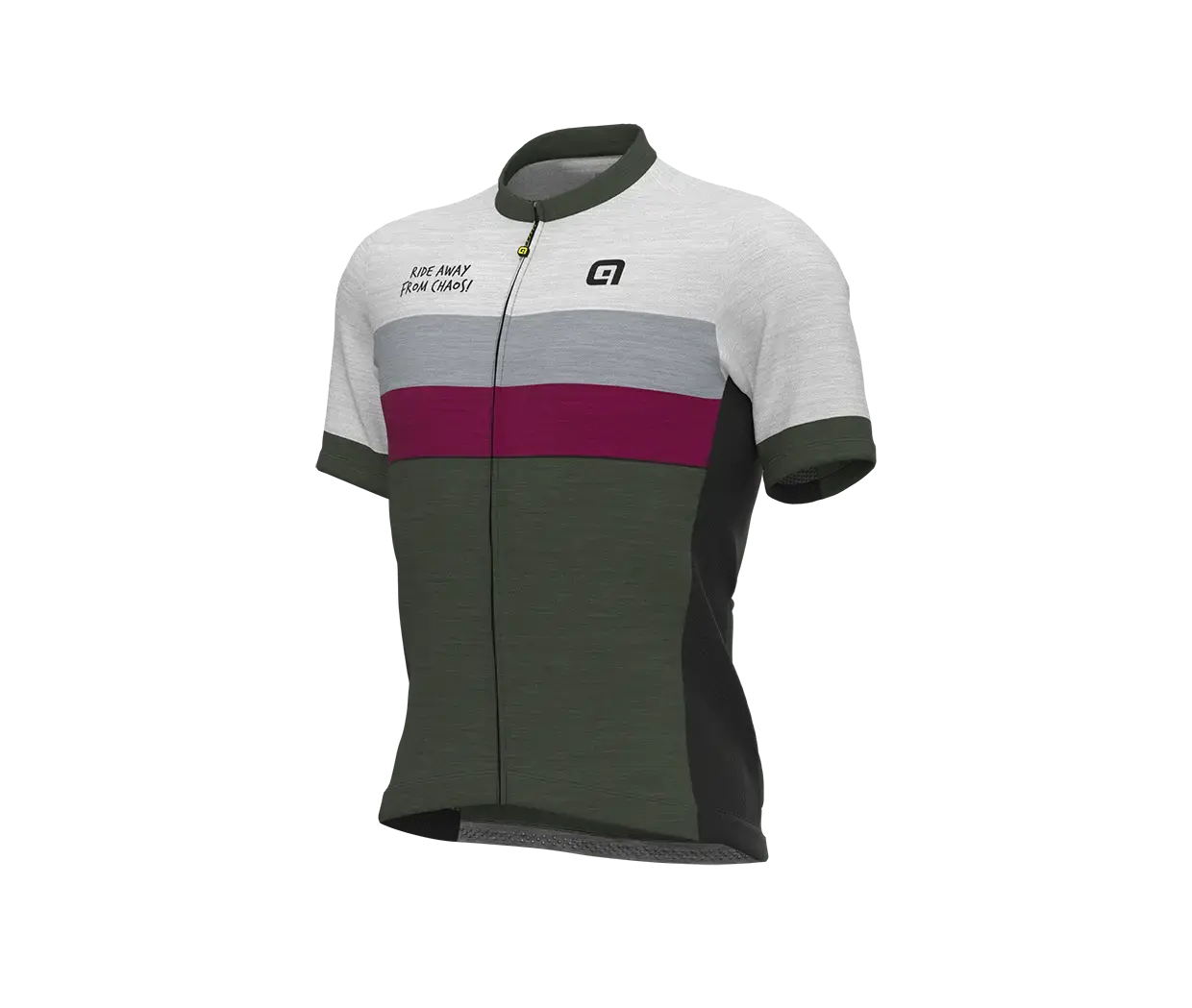 Ale Off-Road Gravel Chaos Fietsshirt Korte Mouwen Grijs/Groen Heren
