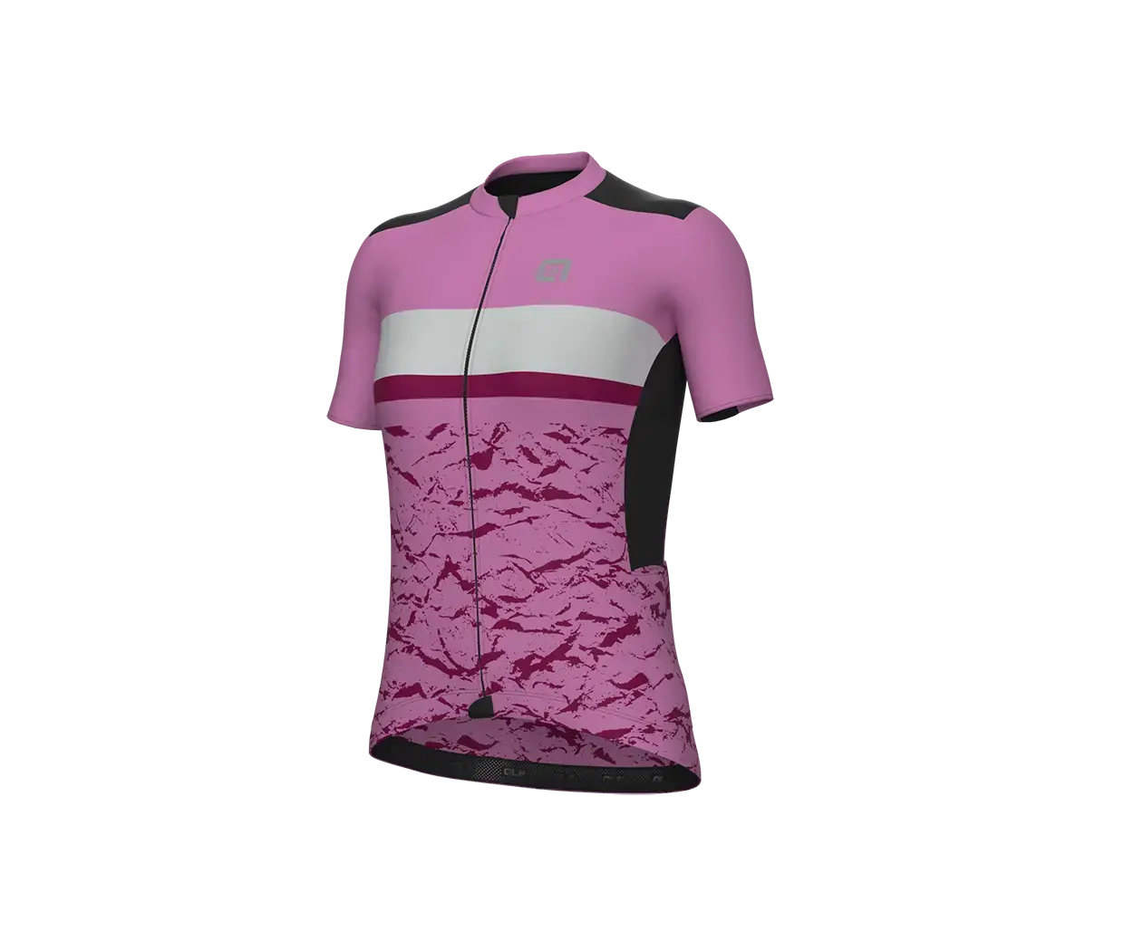 Ale Off-Road Gravel Earth Fietsshirt Korte Mouwen Roze/Paars Dames