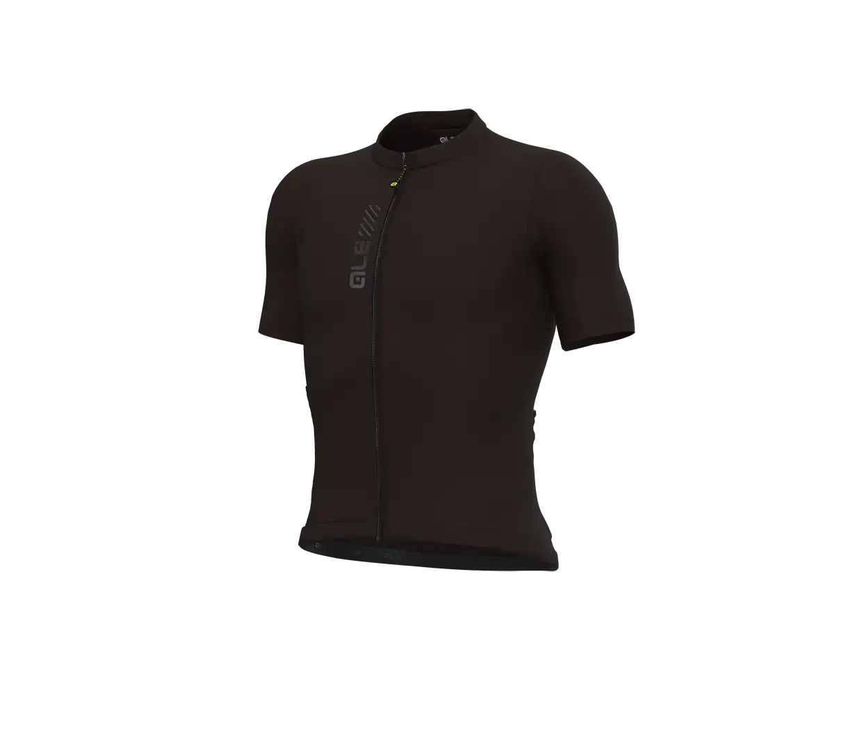 Ale Pragma Color Block Off Road Fietsshirt Korte Mouwen Bruin Heren