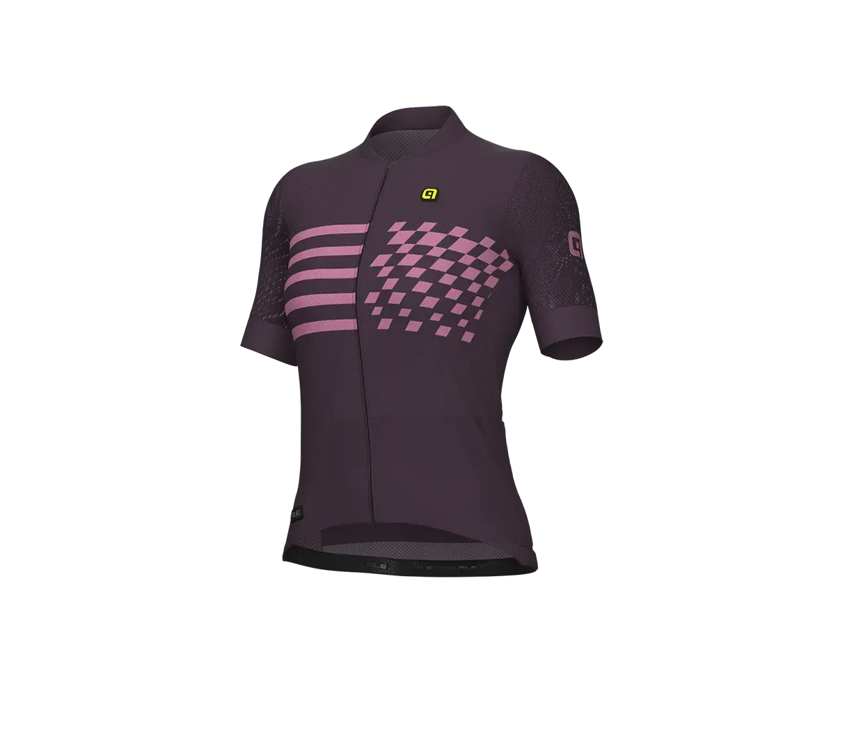 Ale PR-E Play Fietsshirt Korte Mouwen Donkerrood Dames