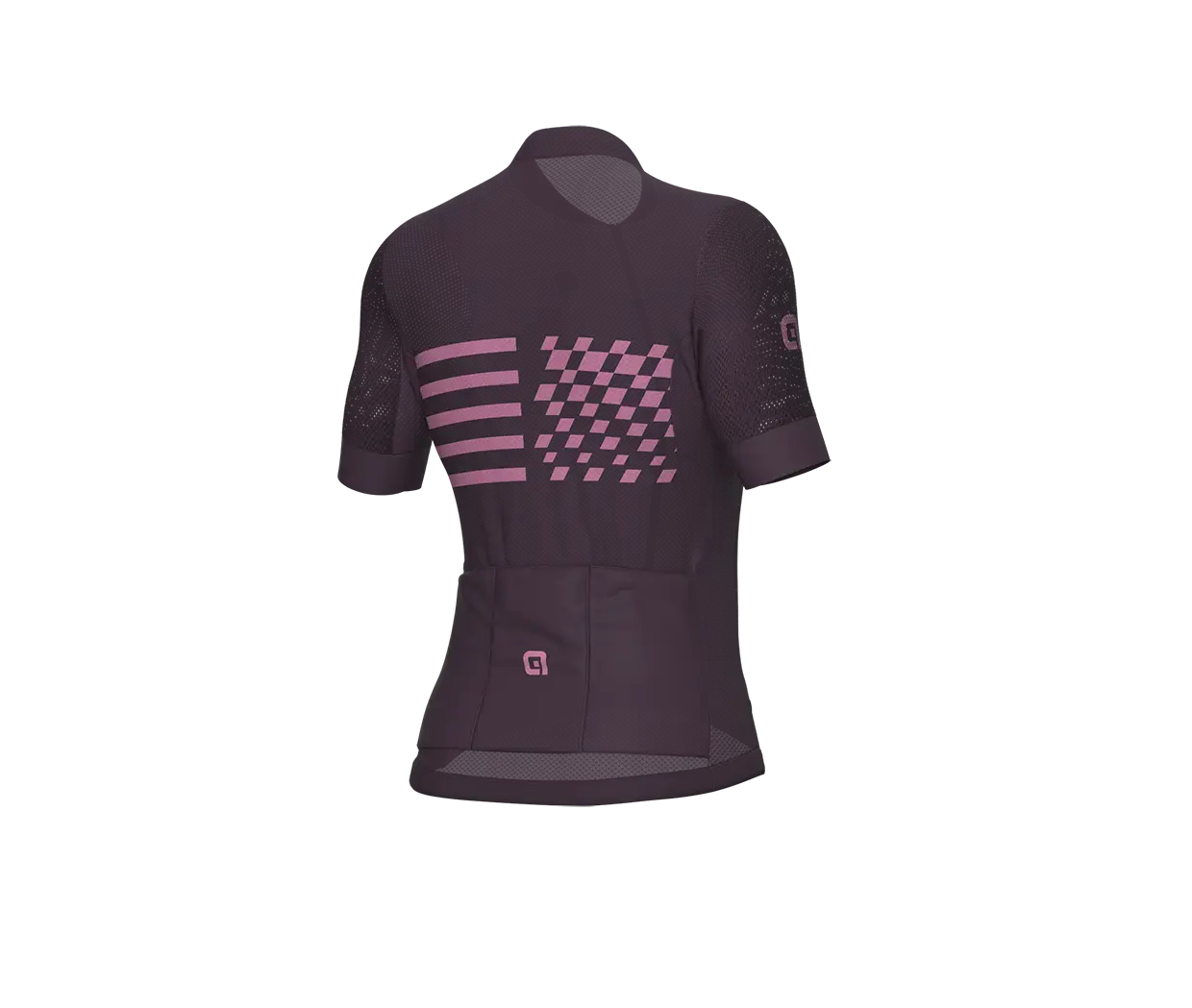 Ale PR-E Play Fietsshirt Korte Mouwen Donkerrood Dames