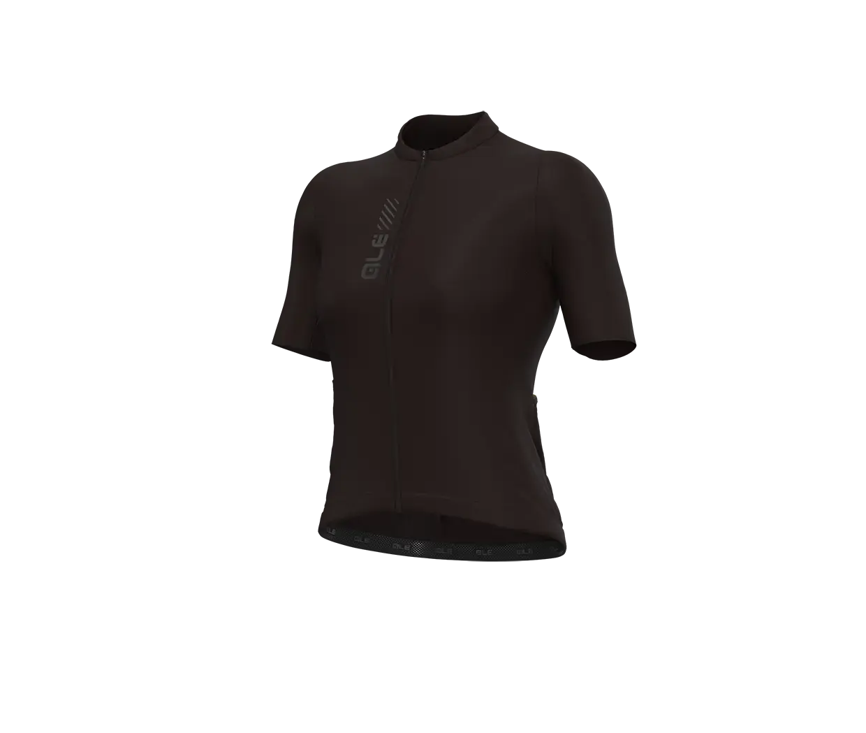 Ale Pragma Color Block Off Road Fietsshirt Korte Mouwen Bruin Dames