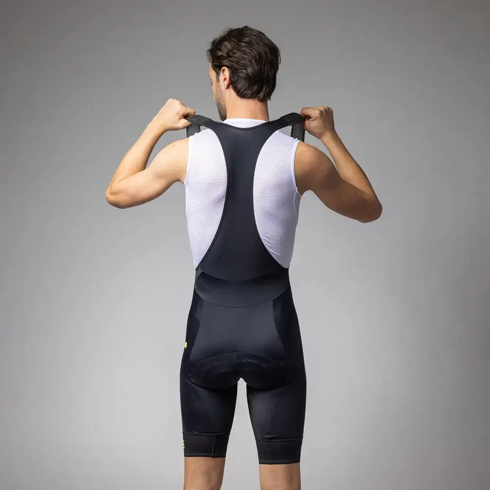Ale Pragma Corsa 2.0 Fietsbroek Kort Zwart/Fluo Geel Heren
