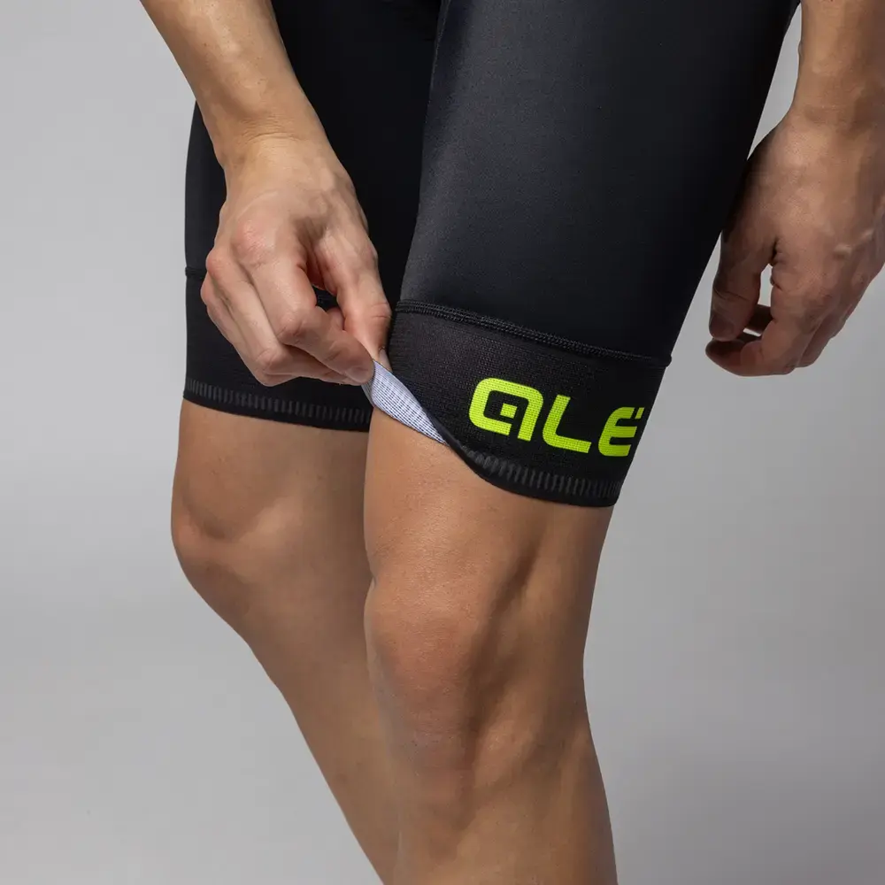 Ale Pragma Corsa 2.0 Fietsbroek Kort Zwart/Fluo Geel Heren