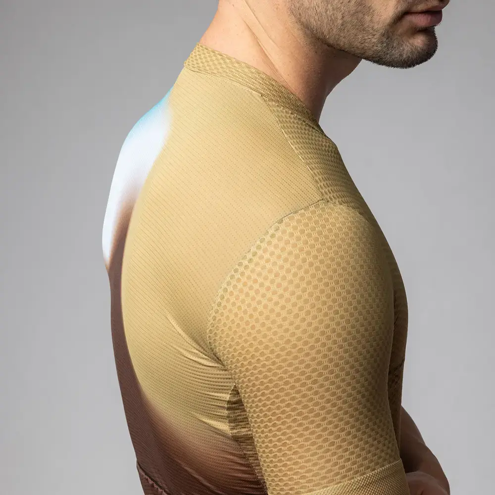 Ale PR-E Flash Fietsshirt Korte Mouwen Goud Heren