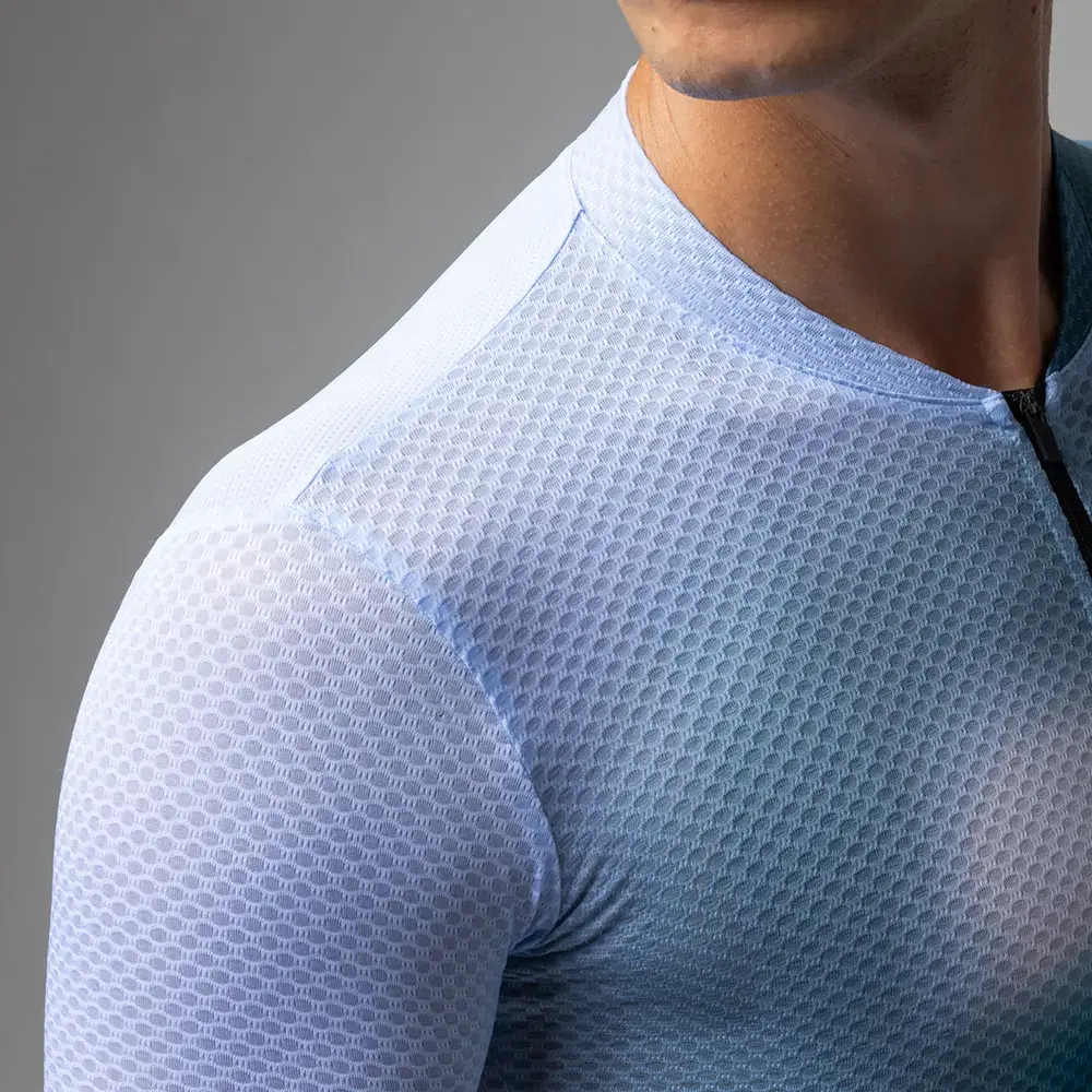 Ale PR-E Flash Fietsshirt Korte Mouwen Blauw/Multi Heren