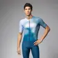 Ale PR-E Flash Fietsshirt Korte Mouwen Blauw/Multi Heren