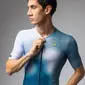 Ale PR-E Flash Fietsshirt Korte Mouwen Blauw/Multi Heren