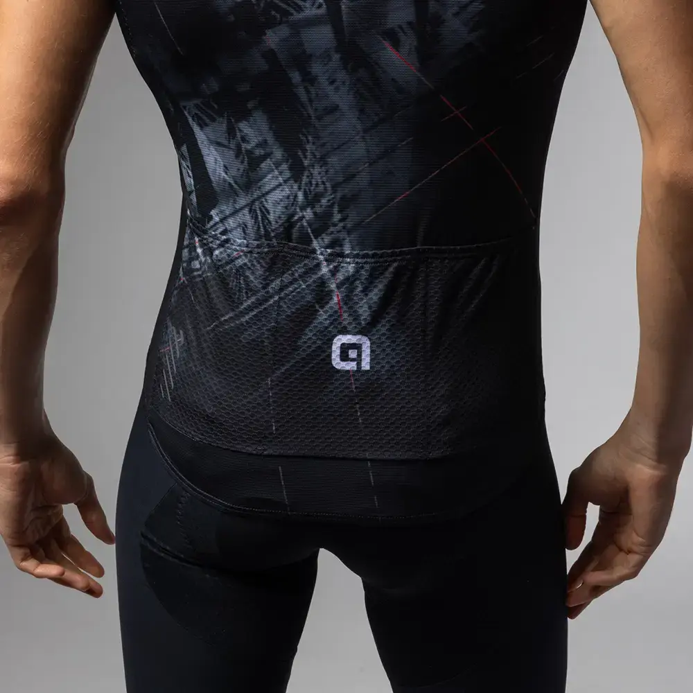 Ale PR-E Mirror Fietsshirt Zonder Mouwen Zwart Heren