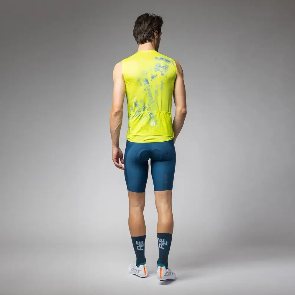 Ale PR-E Mirror Fietsshirt Zonder Mouwen Groen Heren