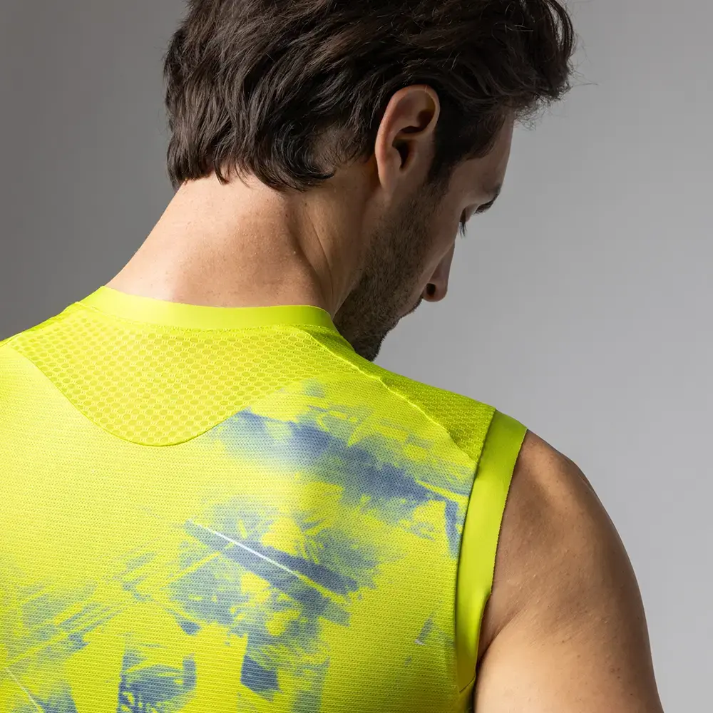 Ale PR-E Mirror Fietsshirt Zonder Mouwen Groen Heren