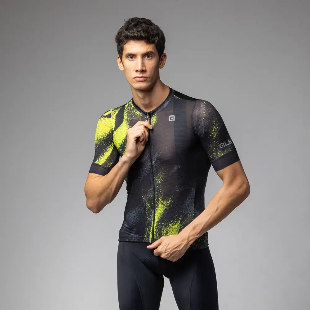 Ale Pragma Trace Fietsshirt Korte Mouwen Groen Heren