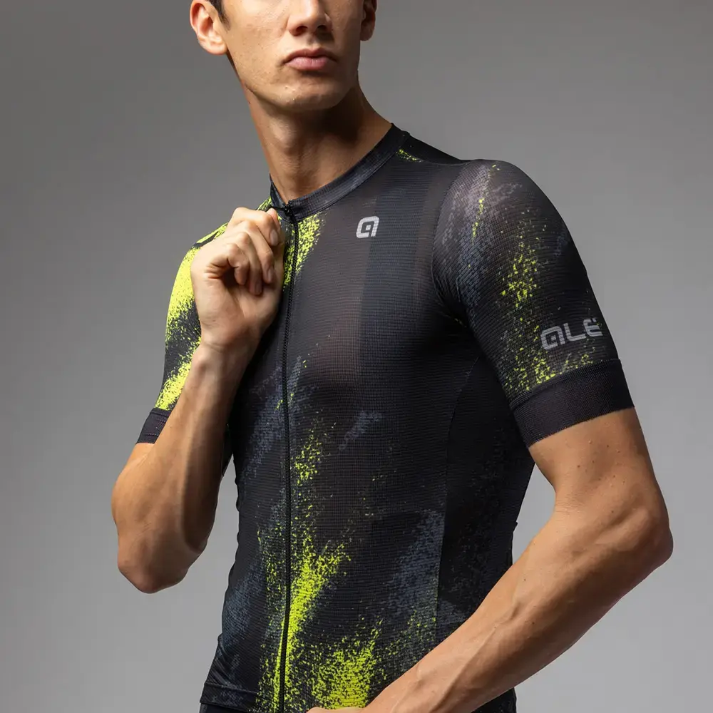 Ale Pragma Trace Fietsshirt Korte Mouwen Groen Heren