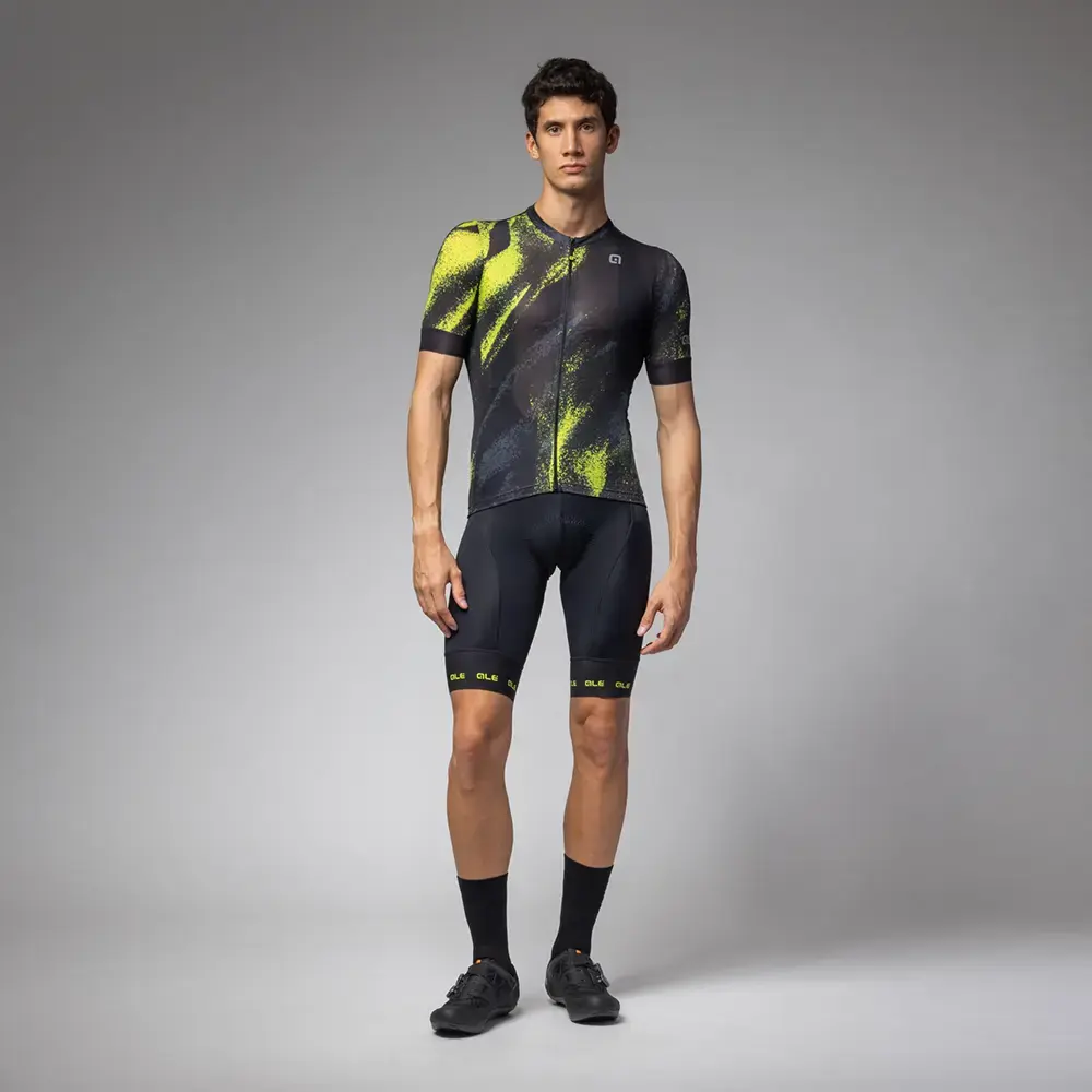 Ale Pragma Trace Fietsshirt Korte Mouwen Groen Heren