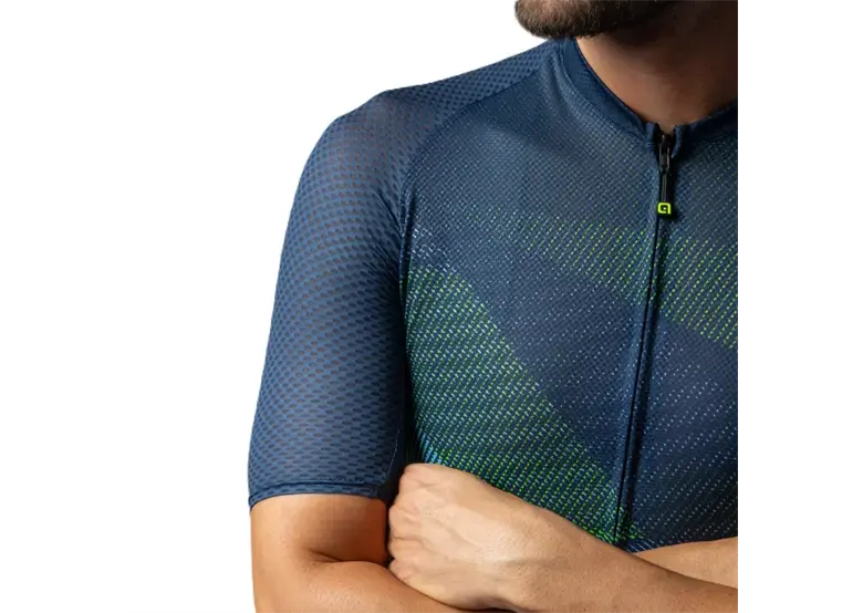 Ale Pragma Connect Fietsshirt Korte Mouwen Blauw Heren