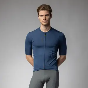 Ale Pragma Color Block Off Road Fietsshirt Korte Mouwen Donkerblauw Heren