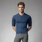 Ale Pragma Color Block Off Road Fietsshirt Korte Mouwen Donkerblauw Heren