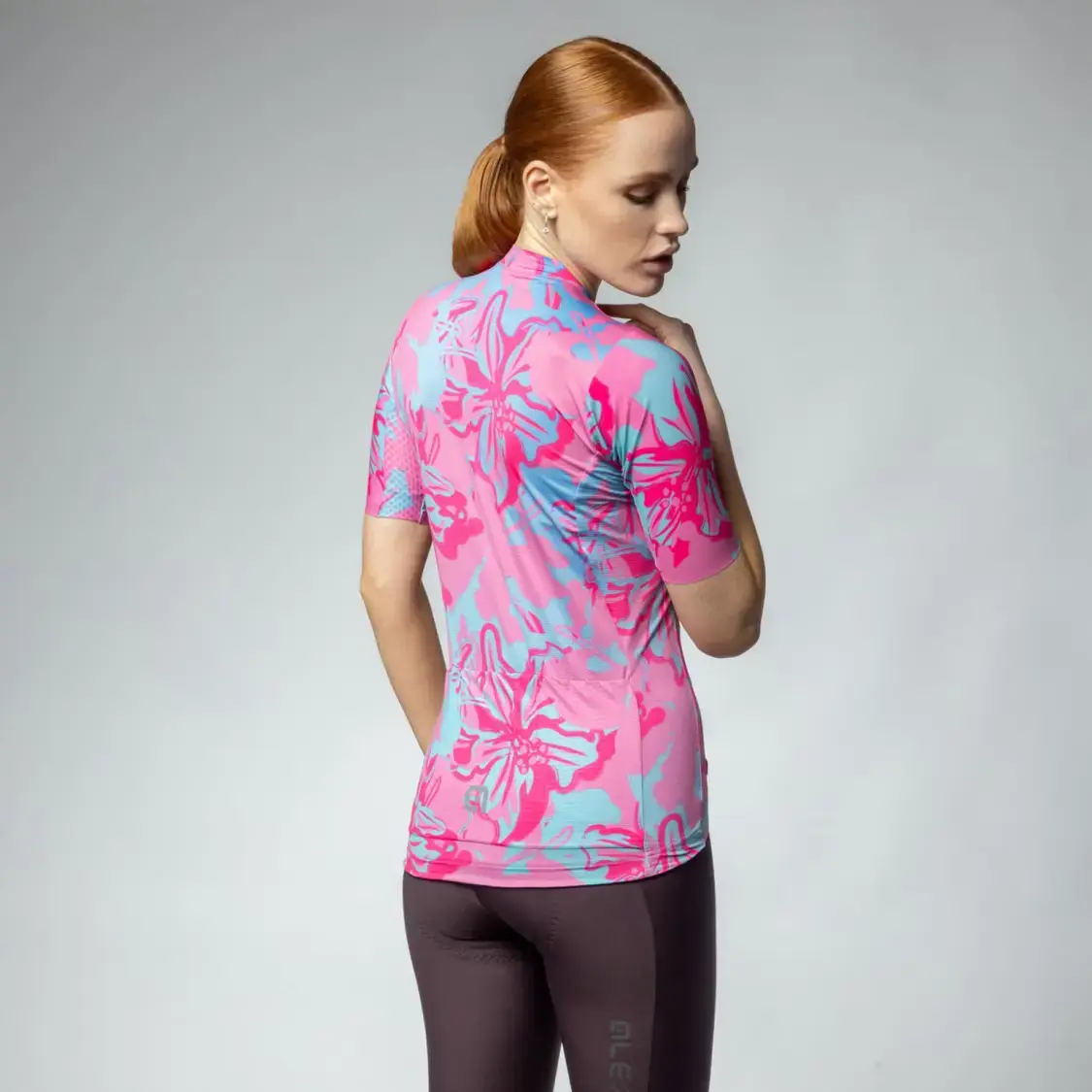 Ale PR-E Honolulu Fietsshirt Korte Mouwen Roze Dames