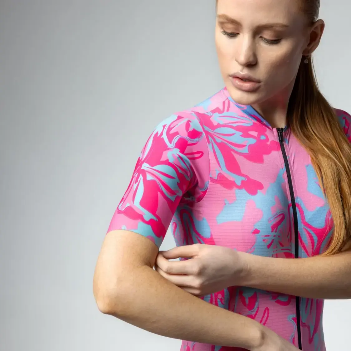 Ale PR-E Honolulu Fietsshirt Korte Mouwen Roze Dames