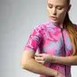 Ale PR-E Honolulu Fietsshirt Korte Mouwen Roze Dames