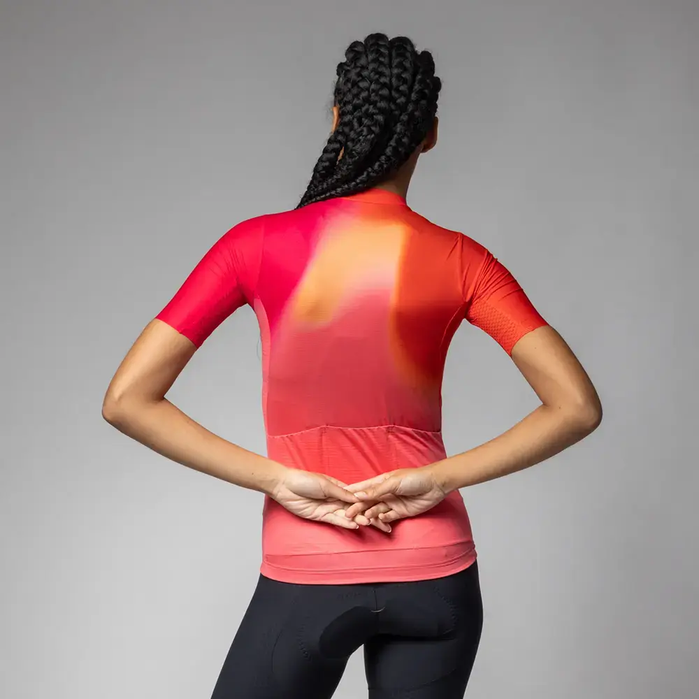 Ale PR-E Flash Fietsshirt Korte Mouwen Oranje Dames