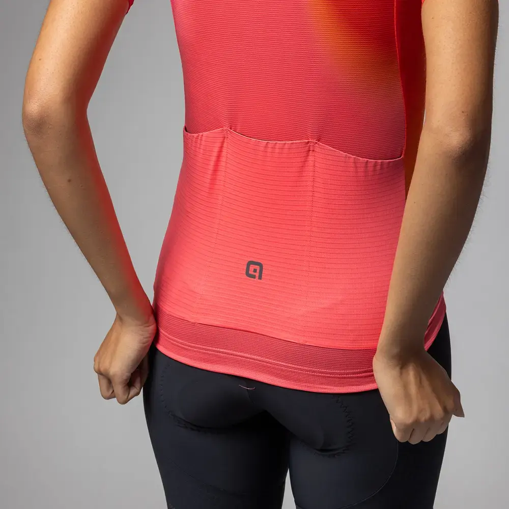 Ale PR-E Flash Fietsshirt Korte Mouwen Oranje Dames