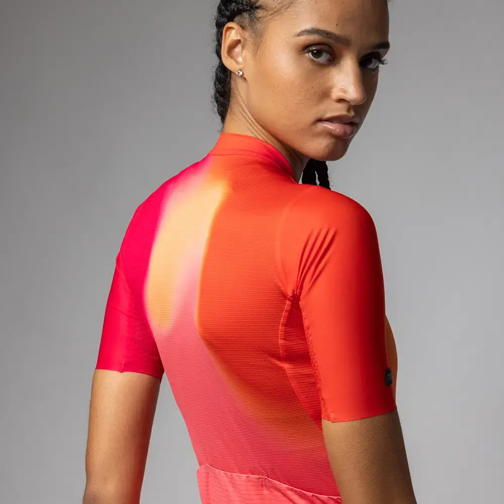 Ale PR-E Flash Fietsshirt Korte Mouwen Oranje Dames