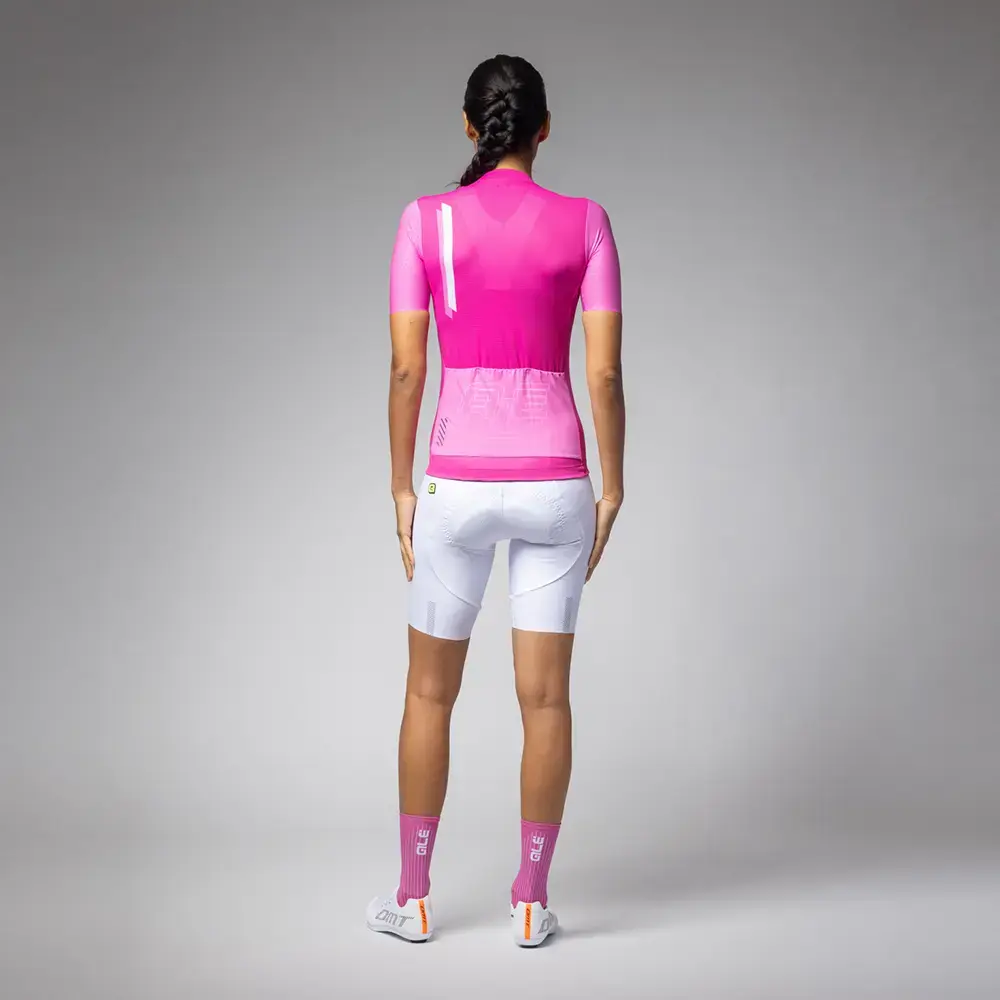 Ale PR-E Follow Me Fietsshirt Korte Mouwen Roze Dames